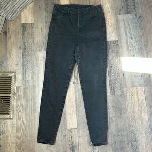 American Eagle High Waisted Black Skinny Jeans